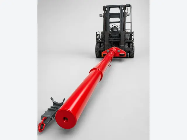 Forklift çatal tipli ağır zoka ataşmanı ürün sunum görseli 1