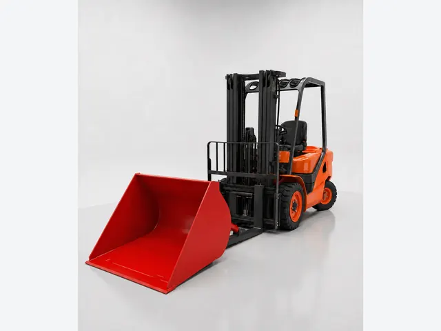 Forklift kova ataşmanı ürün ve saha uygulaması ürün sunum görseli 3