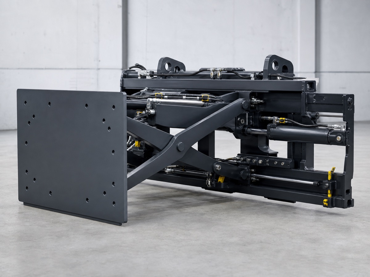Forklift için hidrolik itme çekme ataşmanı örnek görünümü
